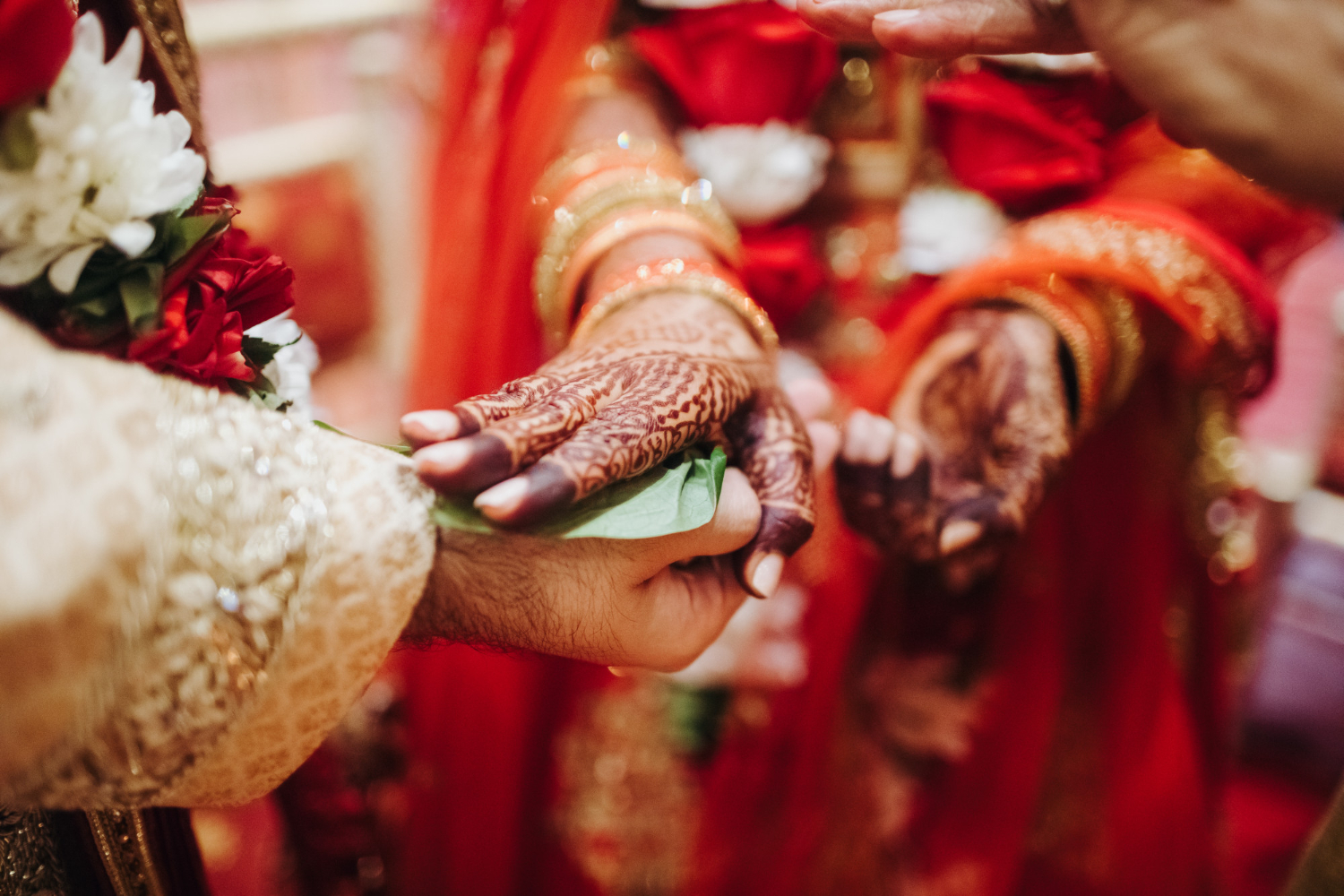 A traditional Tamil bride and groom during a marriage ceremony, representing Vellalar culture